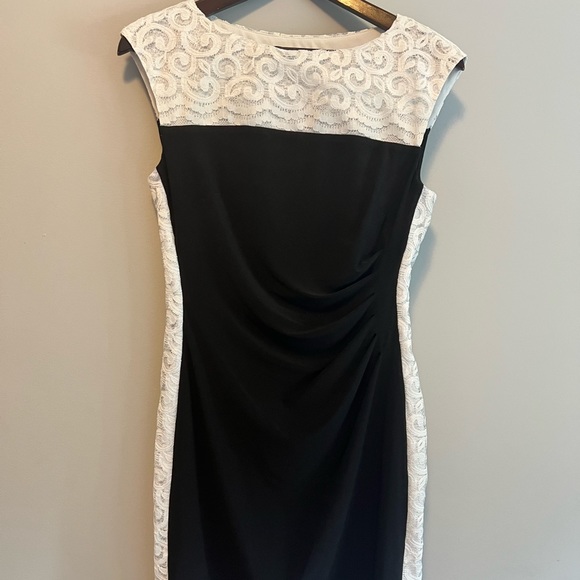 Ralph Lauren Chaps black and white dress. - Picture 1 of 4